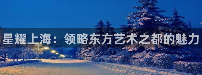 sbobet利记注册入口：星耀上海：领略东方艺术之都的魅力