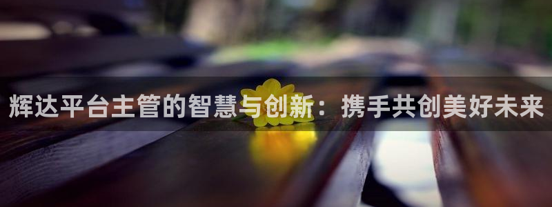 sbobet利记注册网站：辉达平台主管的智慧与创新：携手共创美好未来