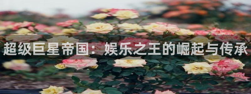 sbobet利记分红代理计划：超级巨星帝国：娱乐之王的崛起与传承
