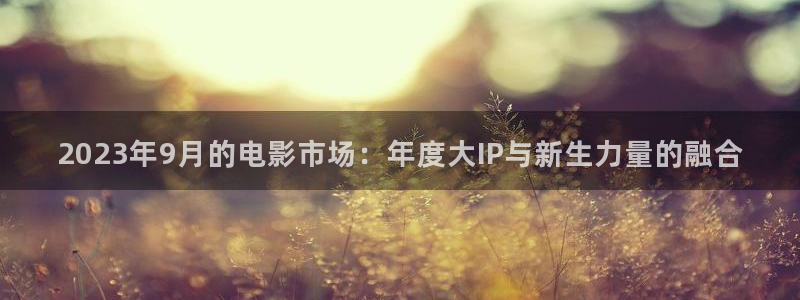 sbobet利记有梦你就来：2023年9月的电影市场：年度大IP与新生力量的融合